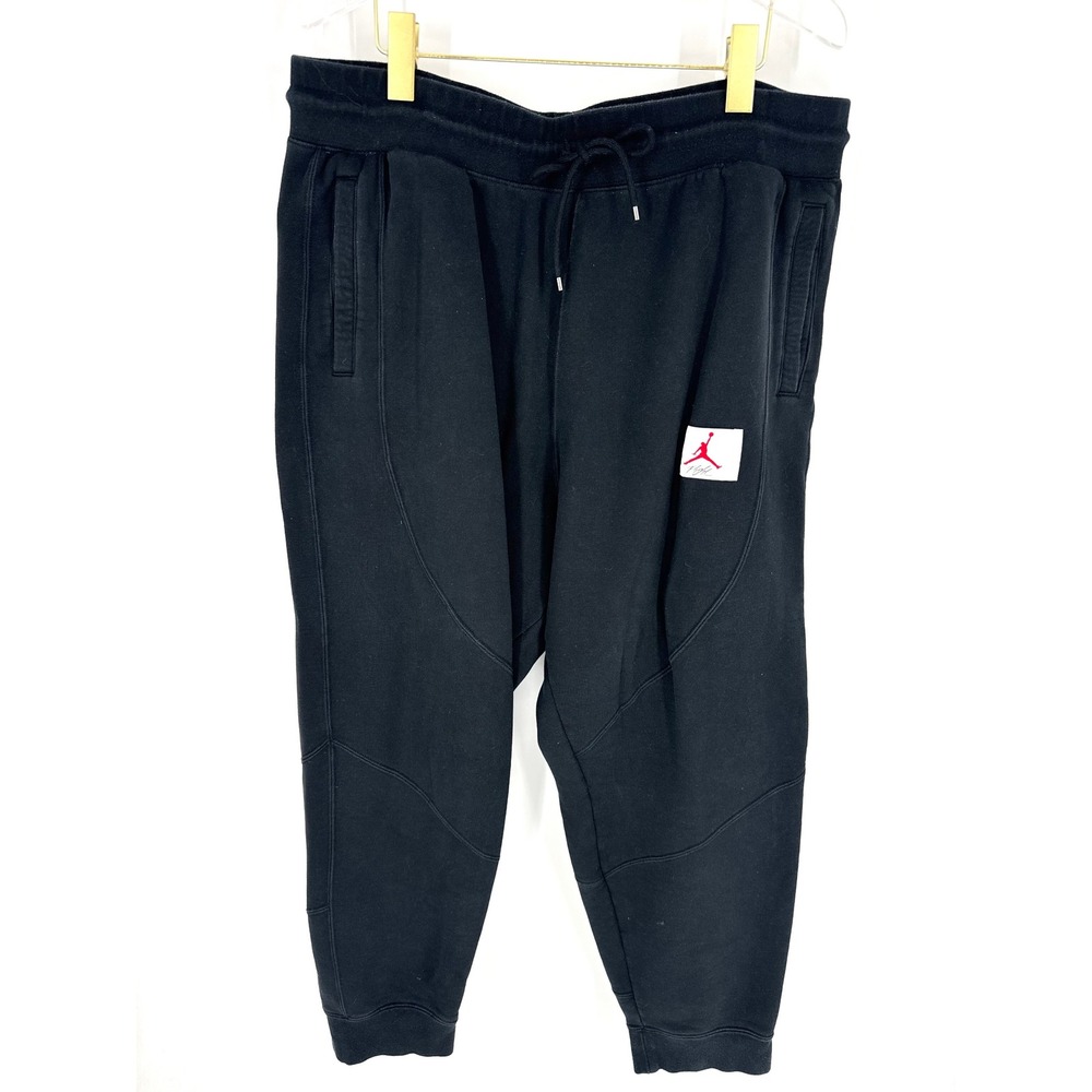 Jordan Flight Essentials Men's Fleece Sweatpants Black Size XXL